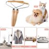 Pet Hair Remover Brush For Dog & Cat; Dog Hair Removal Brush With Wood Handle For Clothes; Blankets
